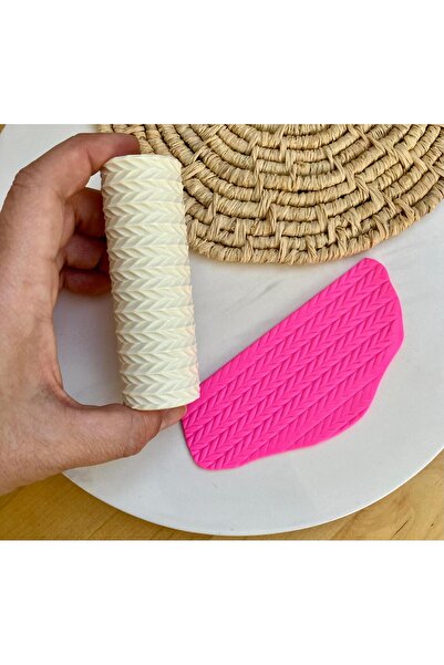 Volala Başak Desenli Polimer Kil/ Seramik Çamuru Desen Rulosu