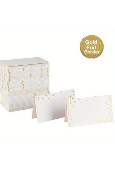 Choice 20 قطعة من النقاط الذهبية 30/50 قطعة من بطاقات الأسماء والأماكن ذات ال...