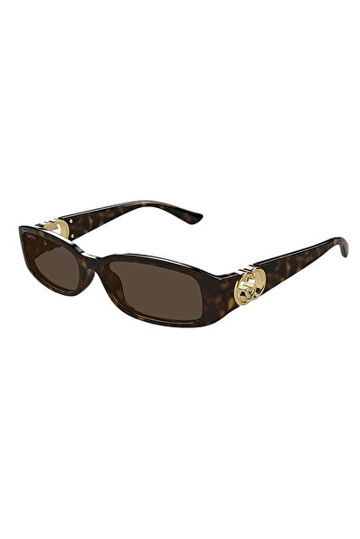 Gucci GC1661S002 Kadın Güneş Gözlüğü Kahverengi Kemik Çerçeve Kahverengi Lens...