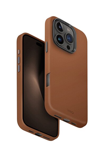 UNIQ Better By Design İphone 16 Pro Kılıf Lyden Serisi Deri Kaplama Magsafe Ö...