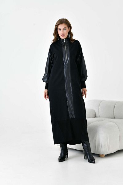 FTZ WOMEN Women's Two Thread Dress Black 30950