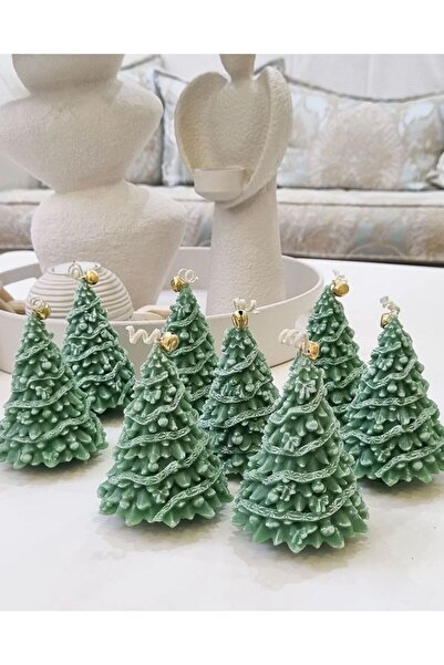 SCA CANDLE Dekoratif Mum Çam Ağacı Yeni Yıl Chrismas ağacı Çam Ağacı Yeşil Re...