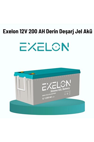 Teknovasyon Arge Exelon 12 Volt 200 Amper Jel Akü Derin Döngü Deep Cycle