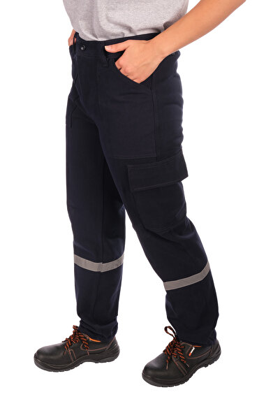 Selçuklu Plus 7/7 Gabardin Kışlık İşçi Pantolonu Tek Reflektörlü Kalın İş Pantolonu
