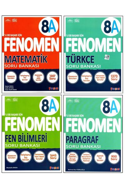 Fenomen Yayıncılık Fenomen 8. Sınıf Lgs Matematik Fen Türkçe Paragraf A Soru ...