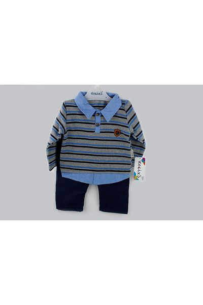 Necix's Front Placket Sweater Double Set