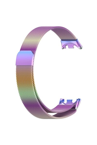Alstrap Xiaomi Mi Band 8/Band 9 Uyumlu Metal Hasır Kordon
