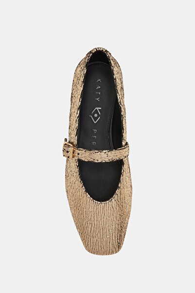 Katy Perry The Evie Mary Jane Women's Gold Buckle Ballerinas