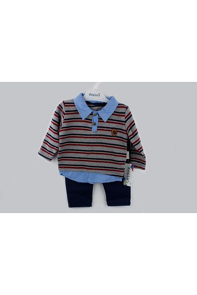 Necix's Front Placket Sweater Double Set