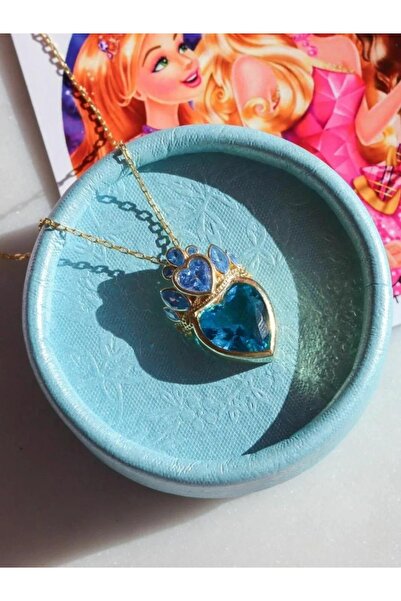 Reorah Collection Princess School Crown with Heart 925 Gümüş Kolye
