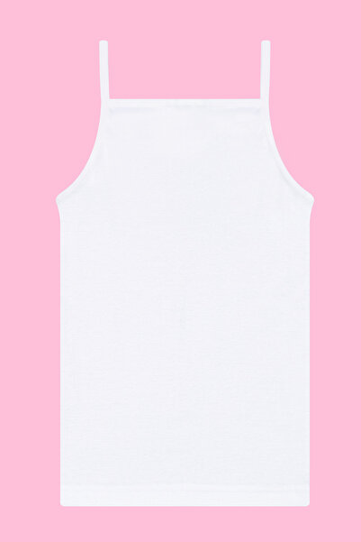 Arma Yıldız Λευκό εσώρουχο για κορίτσια - Πακέτο 6, λουράκι σχοινιού, 100% βαμβακερή ραβδώσεις