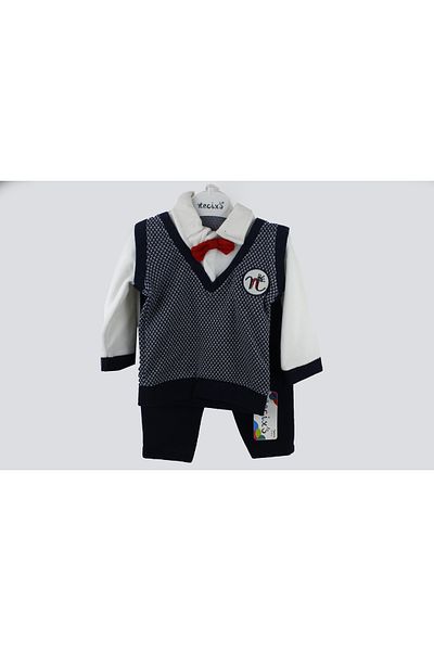 Necix's Heart Patterned Sweater Double Set