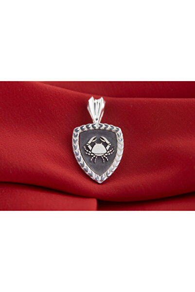 GIBYJEWEL Yengeç Burcu 925 Ayar Gümüş Madalyon Kolye Ucu - Sevgililer Günü He...