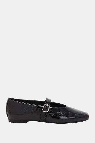 Katy Perry The Evie Mary Jane Women's Black Buckle Ballerinas