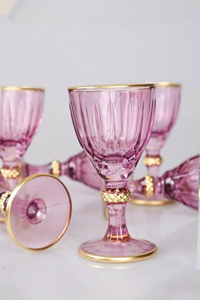 DEKOMUS With "Ottoman Collection" 6-Piece Standing Coffee Side Water Glass