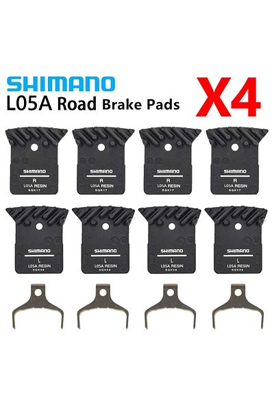 Choice وسادات فرامل قرصية أصلية من Shimano L05A-RF Road - وسادات فرامل راتنجية من ICE-TECH