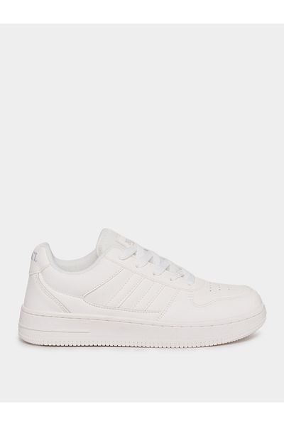 Styli Stripe Skate Board Platform Sole Sneakers