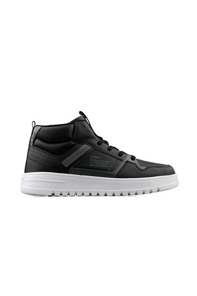 Jump 27430 Black and White Comfort Casual Anatomic Bogazed Sports Shoes