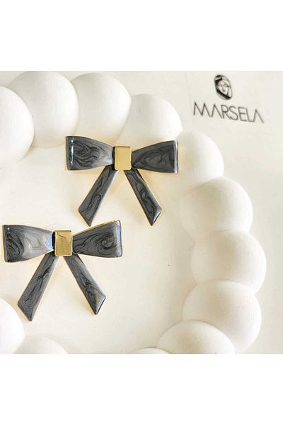 Ebijuteri Bow Figured Earrings