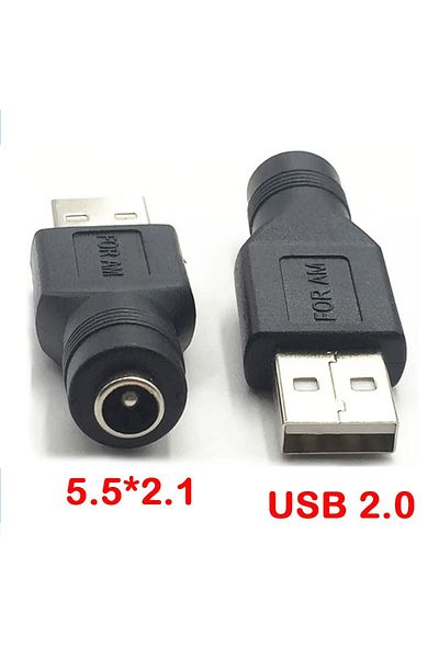 YTDMEN Dc F To Usb M Ac To Dc Adapter Plug Dc Female To Usb Male Female Dc 5.5 * 2.1mm Power Converter 12v