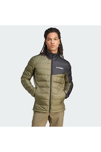 adidas Ανδρικό μπουφάν Terrex Multi Down - Πράσινο, Casual Style, Je6711