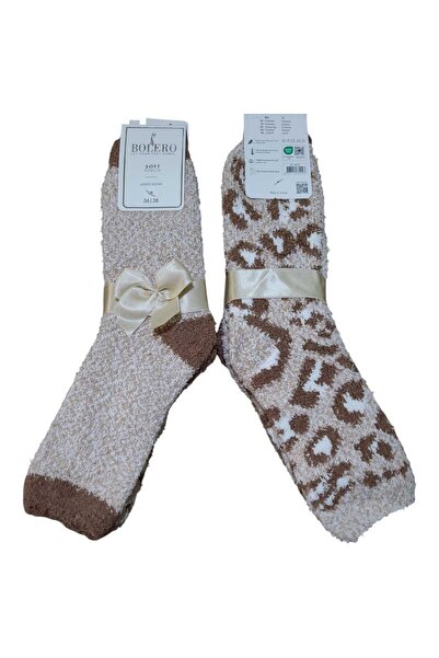 Bolero Socks 2 ζευγάρια γυναικείες αφράτες μαλακές χειμερινές κάλτσες, κάλτσες για το σπίτι, προσωπικές κάλτσες, μαλακές κάλτσες