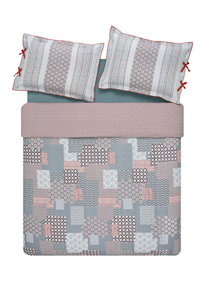 Puffy Reece Double Ranforce Duvet Cover Set - Blue