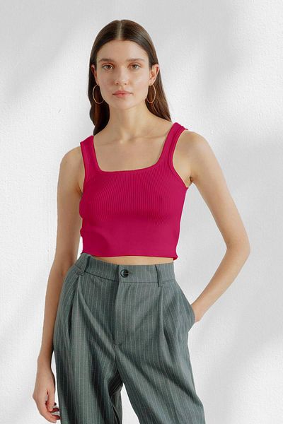 TENA Tricou cu snur, fucsia, cu bretele cu trei benzi
