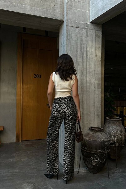 Eka Women's Leopard Patterned Jeans 1037-3702
