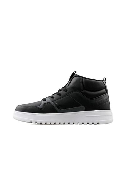 Jump 27430 Black and White Comfort Casual Anatomic Bogazed Sports Shoes