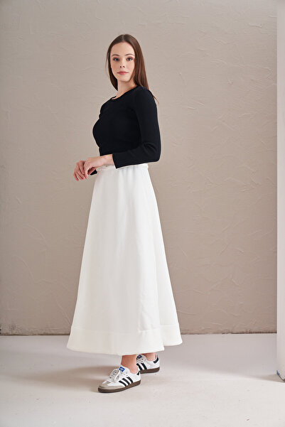 Mevra Екрю 3 нитки, спідниця з шардоном