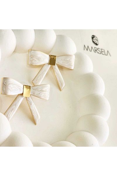 Ebijuteri Bow Figured Earrings