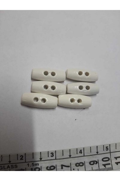 Sena Yün Baby Shepherd Button (K.White) 6 Pieces