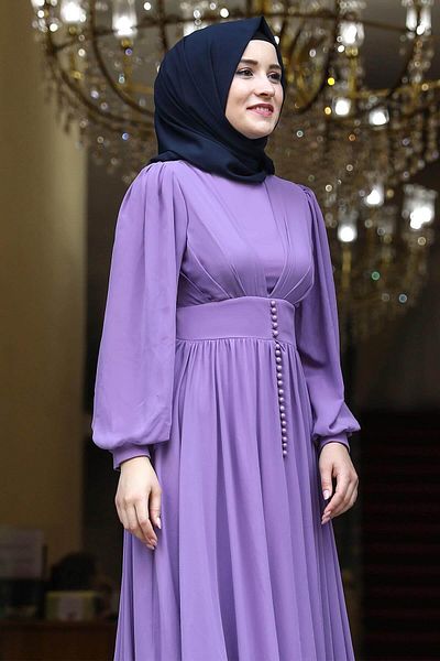 Modaviki Legendary Lilac Evening Dress - ISR722 Model
