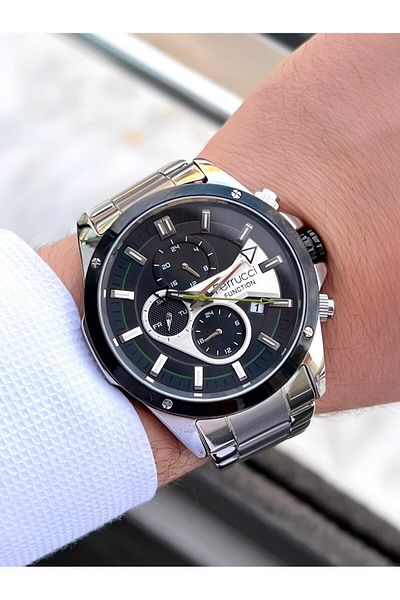 Ferrucci Steel Cord Inner Functions Active 30 Mt Water Resistant Men's Wristwatch Bmf.03217.X1