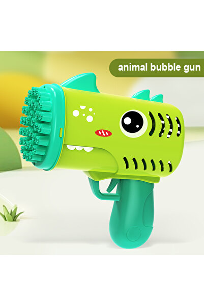 Choice لعبة نفخ الفقاعات الكهربائية المحمولة للأطفال ذات 35 حفرة باللون الأخض...