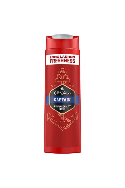 Old Spice Captain 400 ml Shower Gel and Shampoo Set for Men