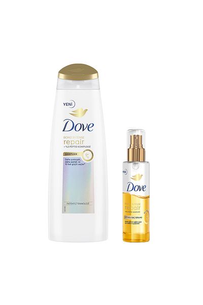 Dove Bond Intense Repair Peptide Complex and Hair Serum 400ml & 80ml