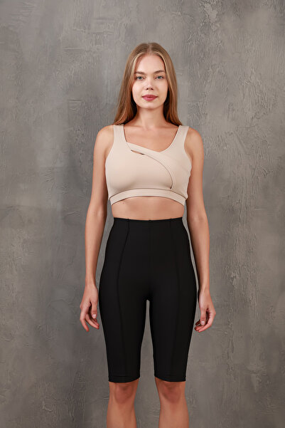 Miss Prova Шорти з деталями швів, в'язані, спортивні/байкерські/короткі легін...