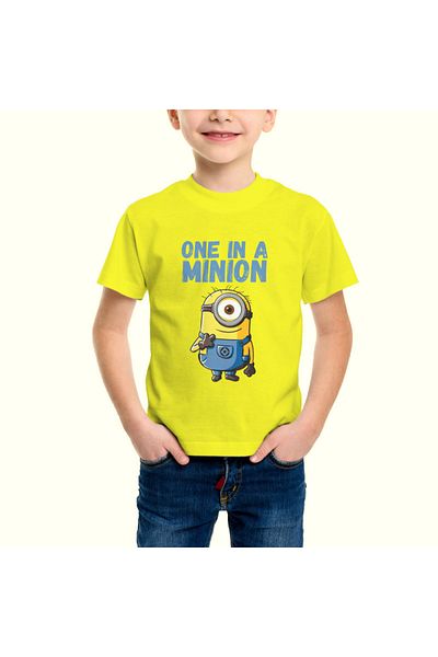 Built By Crazy Tricou unisex pentru copii One In A Minion