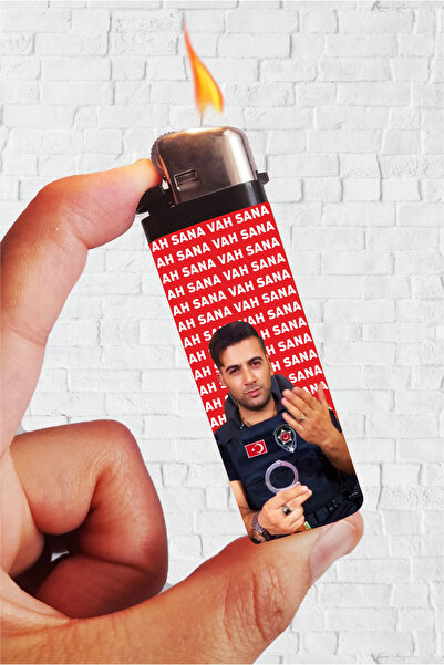 SARANG Çakmak Yakışıklı Güvenlik Ah Sana Vah Sana Baskılı Klasik Çakmak