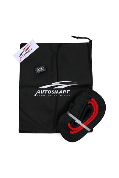 AUTOSMART حزام سحب شديد التحمل مع حقيبة 3 بوصات × 20 قدمًا TOW-001