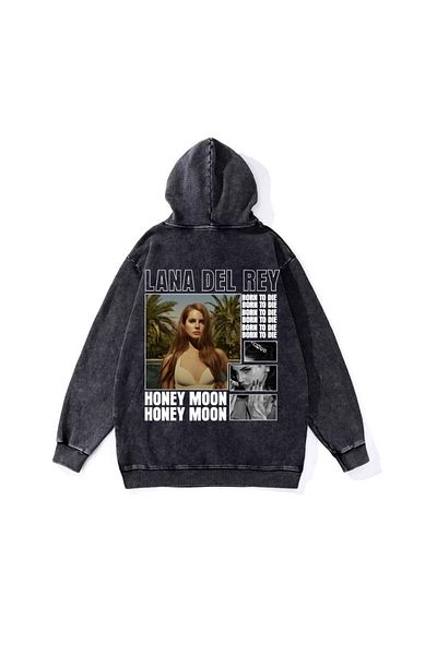 Touz Moda Φούτερ Lana Del Rey Vintage με κουκούλα που πλένεται