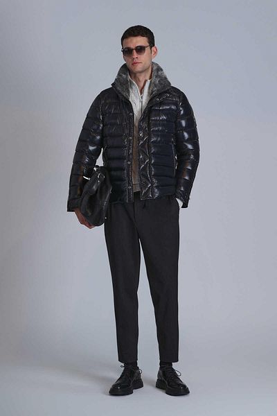 Lufian Jack Goose Feather - Men's Black Coat
