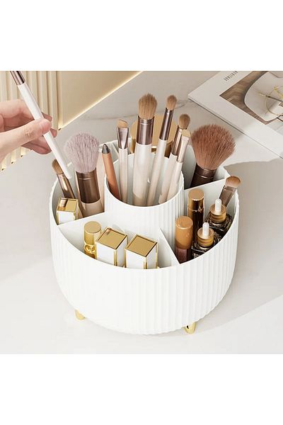 Choice 360 Rotating Makeup Desktop Cosmetic Storage Box Organizer Large Capacity for Bathroom Portable L...