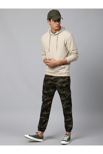 Dennis Lingo By Styli Regular Fit Solid Hoodie with Front Pocket