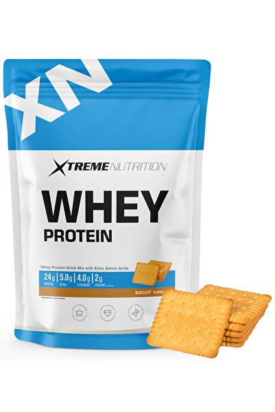 Xtreme Nutrition Whey Protein Powder -512Gx2Pcs=1024G Biscuits + Strawberries 32 Serve (5g Bcaa +4G Glutamin +2G Creatine)