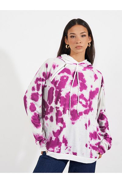 ARIA ROMANCE By Styli Tie & Dye Oversized Hoodie