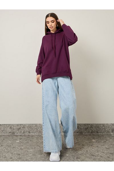 Styli Longline Drop Shoulder Oversized Hoodie