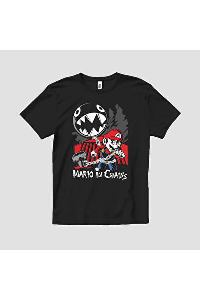 Built By Crazy Tricou unisex pentru copii Mario In Chains